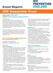 HPE Stakeholder Event Report 218x300