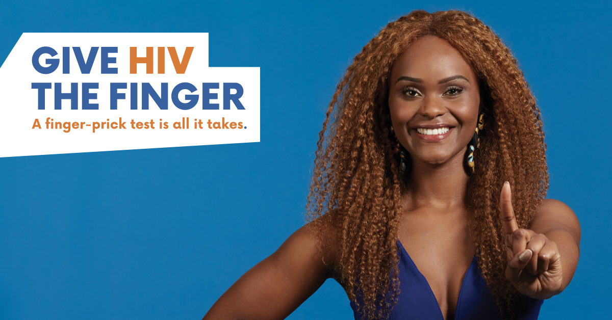 Give HIV the finger - Yvette